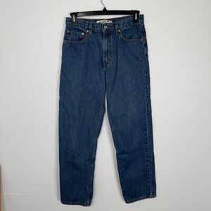 Levis 550 Relaxed Fit Mens Jeans Medium Wash Blue Denim W32 L32 Y2K